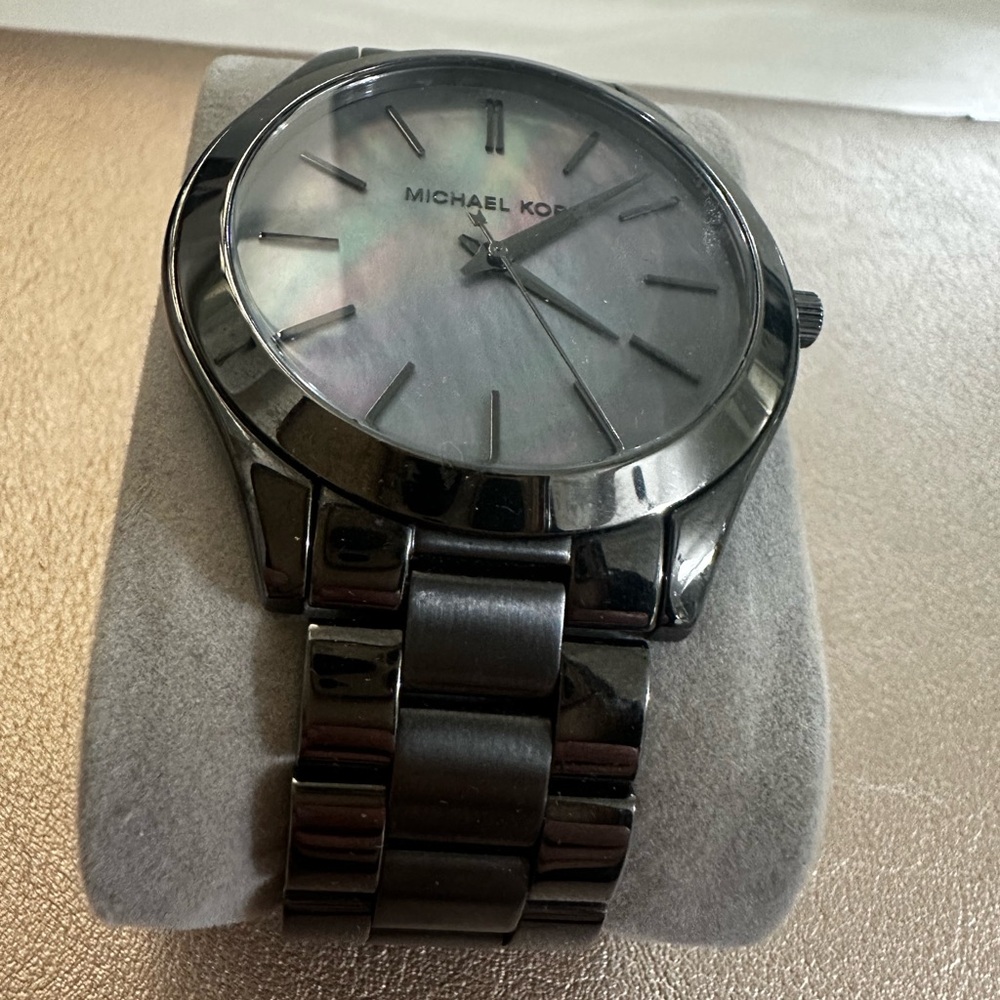 Michael Kors Iridescent Dial Charcoal Watch